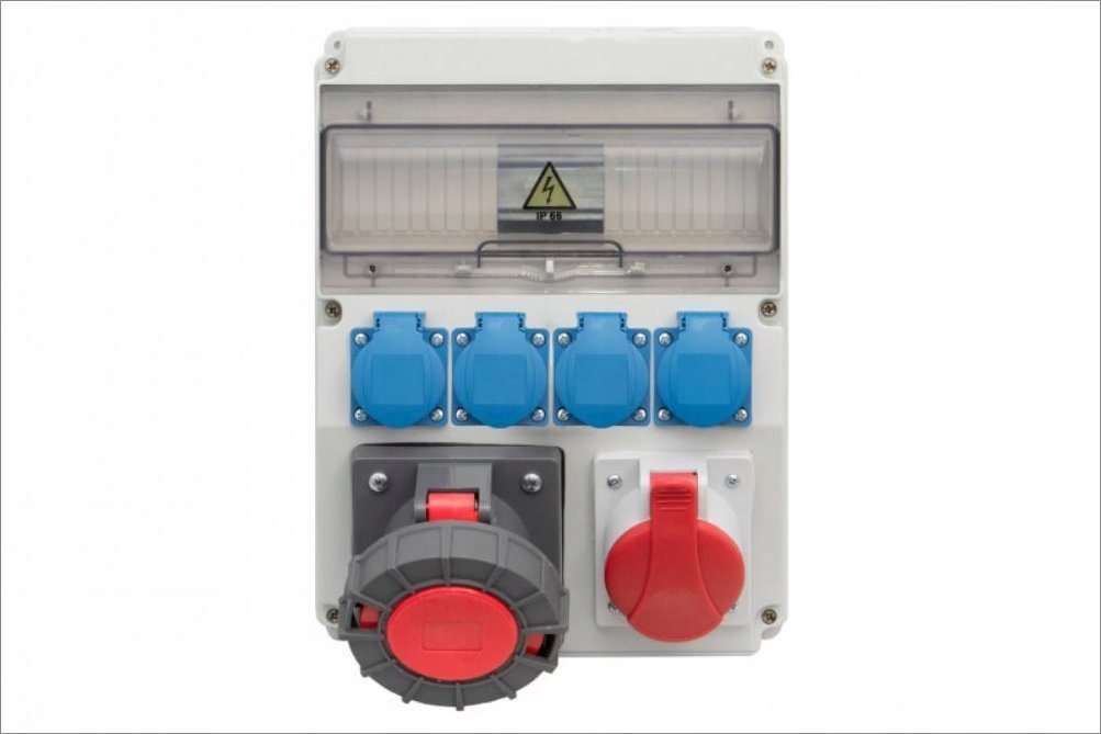 F-Elektro Rozdzielnica CAJA 16A/5P, 63A/5P, 4x230V 12M IP65