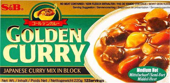 S&B Golden Curry Medium Hot (średnio ostre) 220g - S&B - danie w 30 min