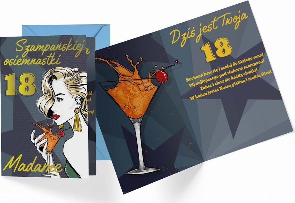 KUKARTKA Karnet B6 PR-393 Urodziny 18