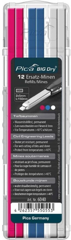 Pica BIG DRY Refills Civil Engineering assorted