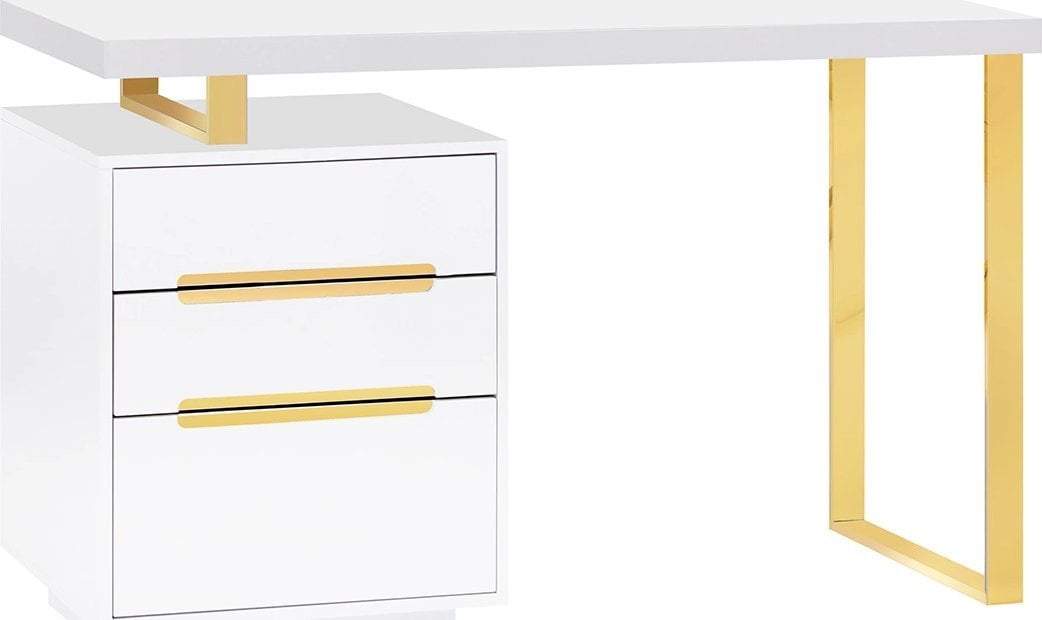 Biurko kosmetyczne 3311G złoto białe