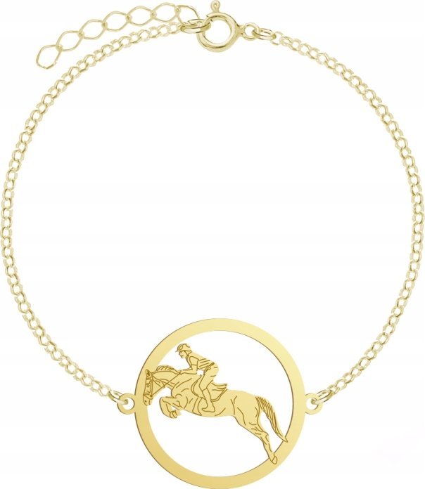 Radziszewska Jewellery Pozłacana Bransoletka Jeździectwo GRAWER GRATIS