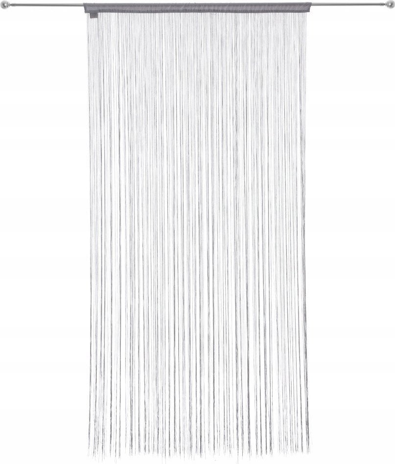 Atmosphera Firanka sznurkowa szara, 90 x 200 cm, Atmosphera