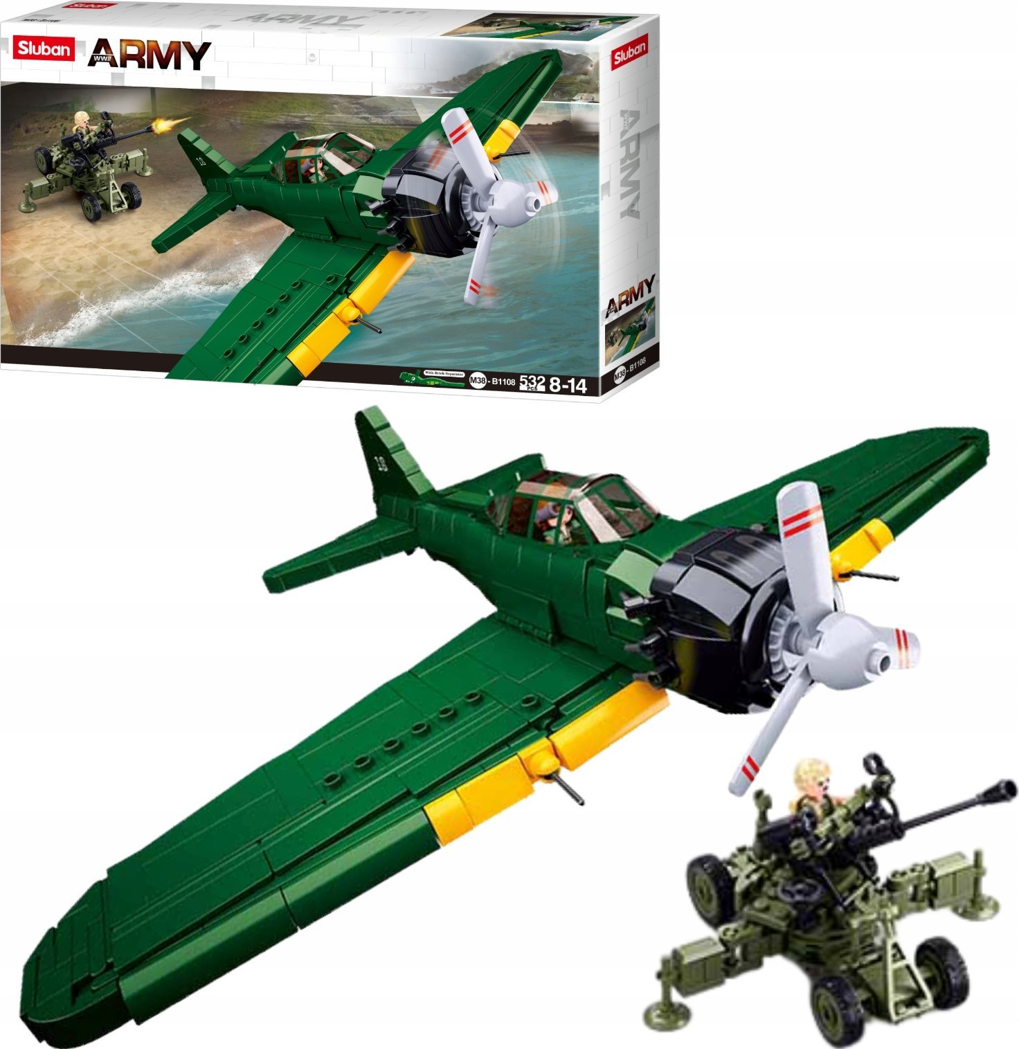 Sluban SLUBAN klocki Wojsko 560el G192944 49289