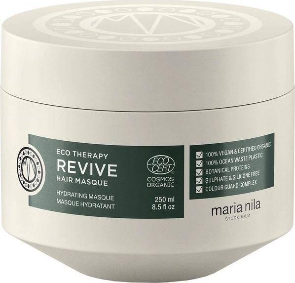Maria Nila Maria Nila, Eco Therapy Revive, Cruelty Free, Hair Treatment Cream Mask, For Hydration, 250 ml For Women