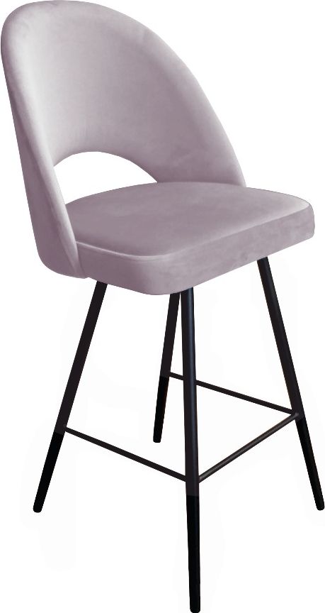 Atos Hoker ISKAR VELVET jasno różowy na czarnych nogach ATOS