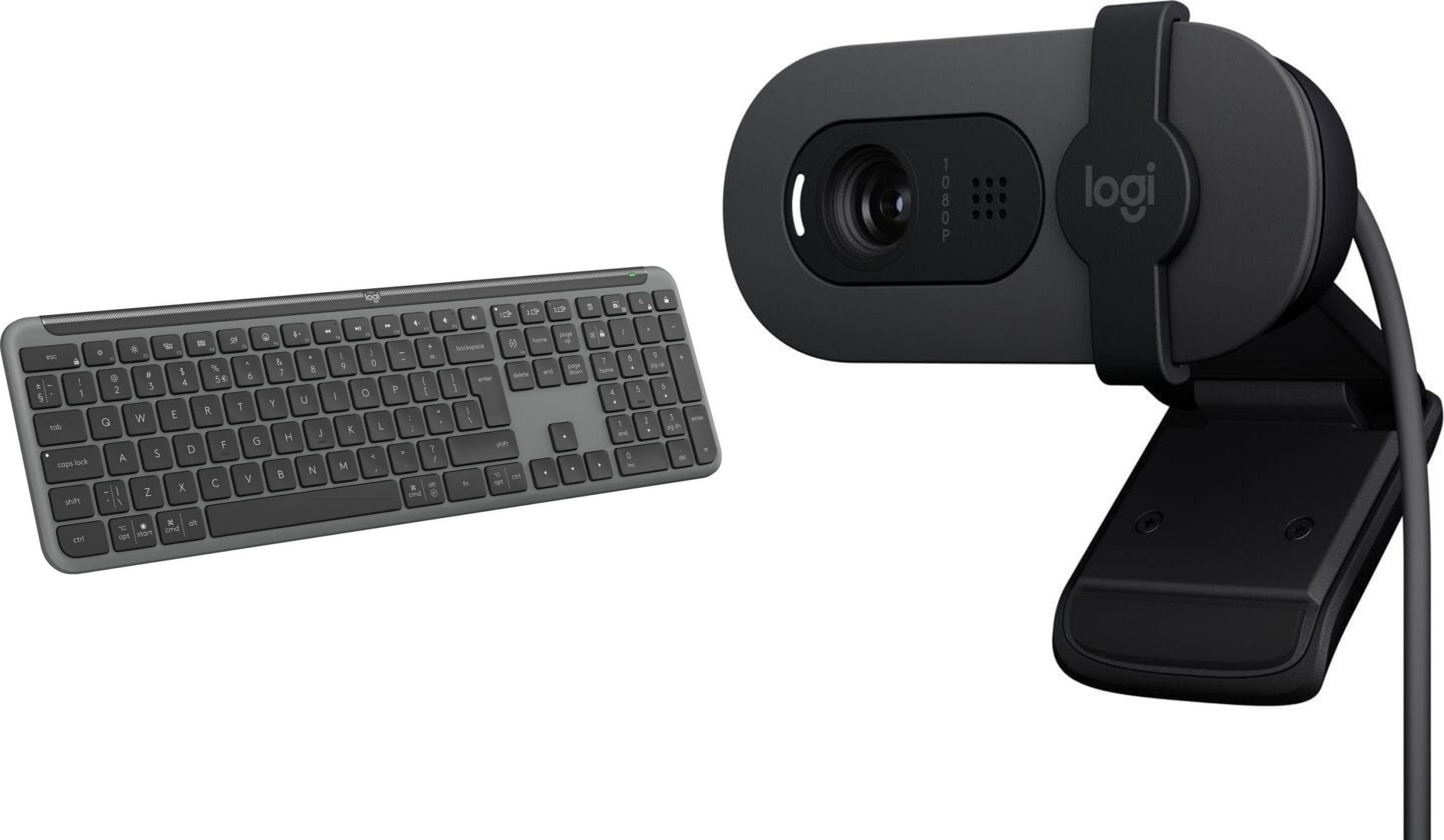 Klawiatura Logitech K950 Graphite (920-012465) + Brio 100 (960-001585)