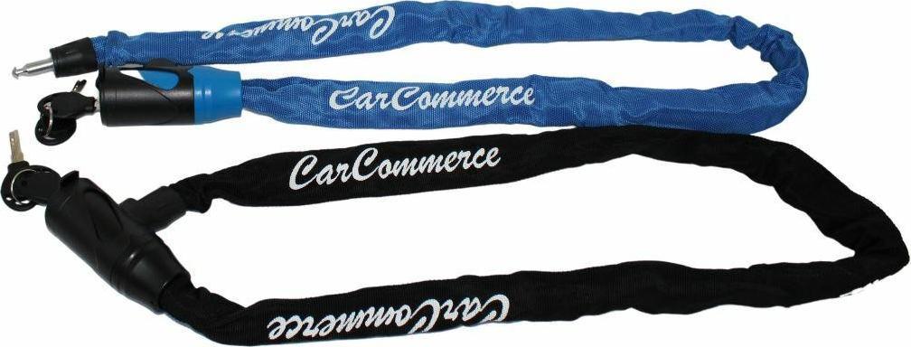 Carcommerce Blokada rowerowa lub do motoru łańcuch 6mm x 120mm - na kluczyk