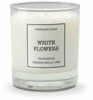 Świeca Santiago 230gr. Flores blancas / Cereria Molla