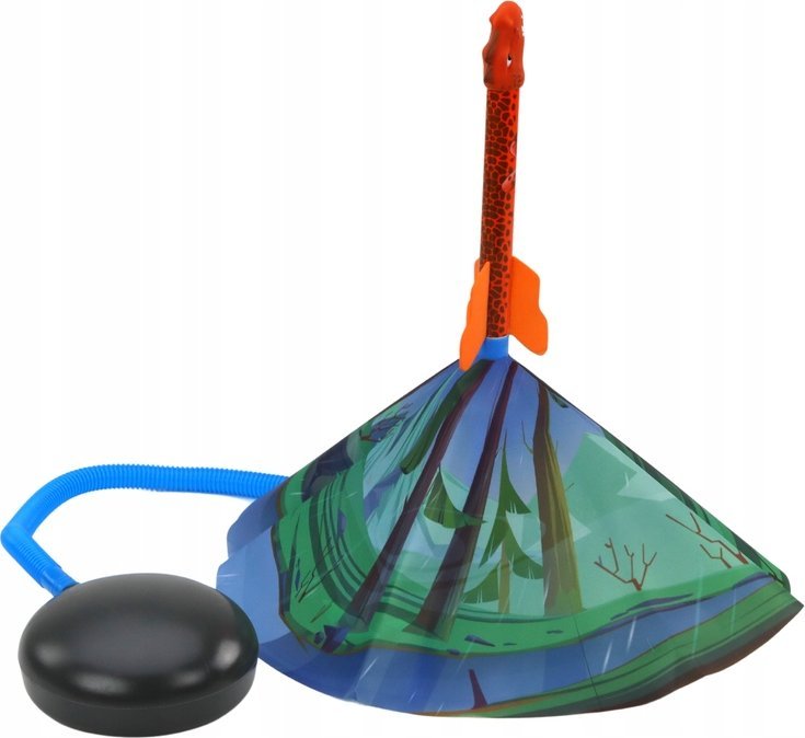 LeanToys Wyrzutnia Rakiet Gra Dinozaury Las Kolorowe Pompka