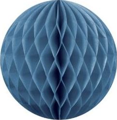 Party Deco Kula bibułowa, niebieska, 10 cm. uniwersalny