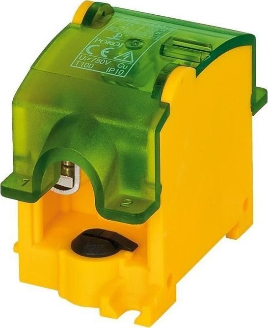 Pokój Odgałęźnik izolacyjny, żółto-zielony OBL 35/25-1