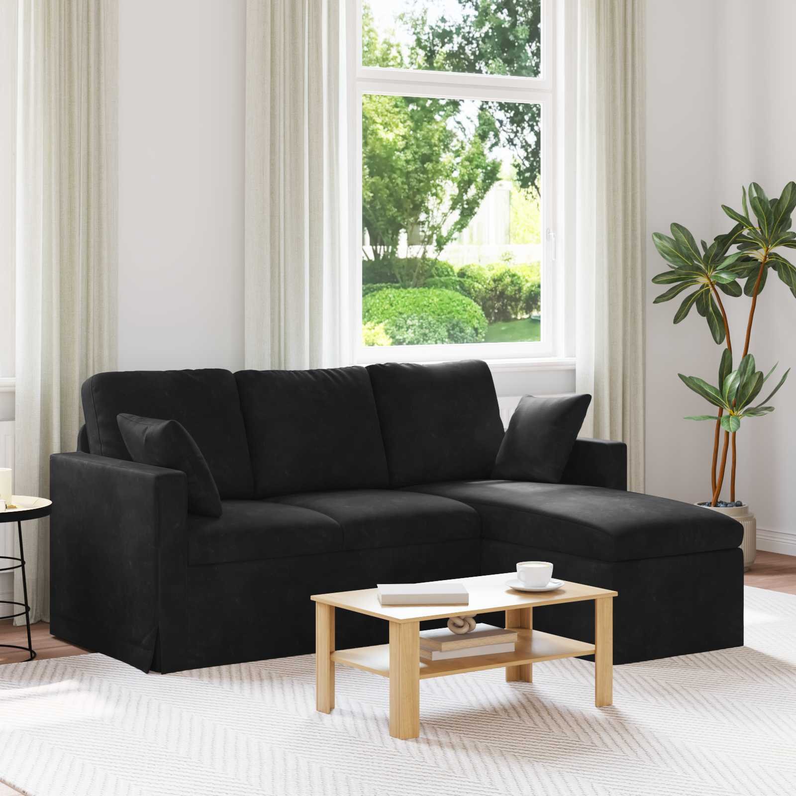 vidaXL Sofa Czarny