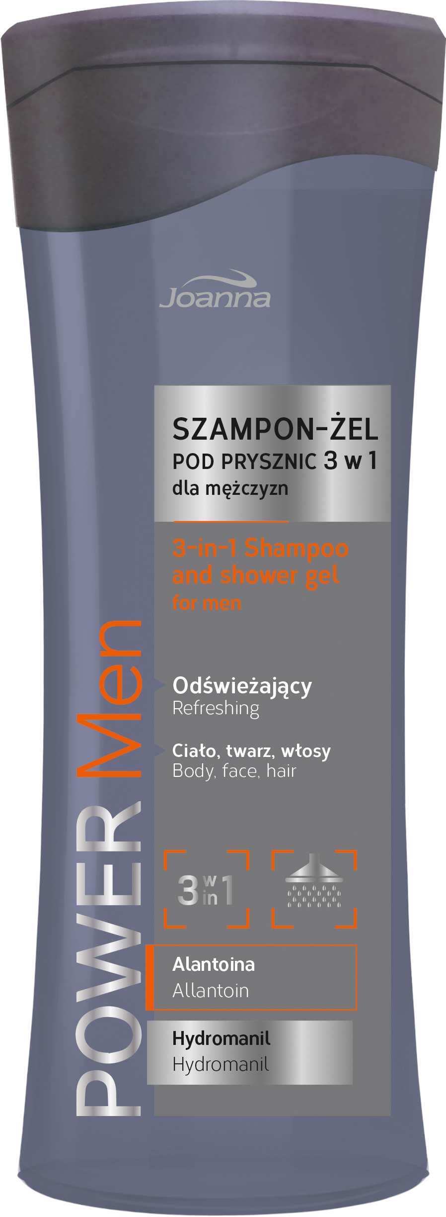 Joanna Power Men Szampon-żel pod prysznic 3w1 100ml