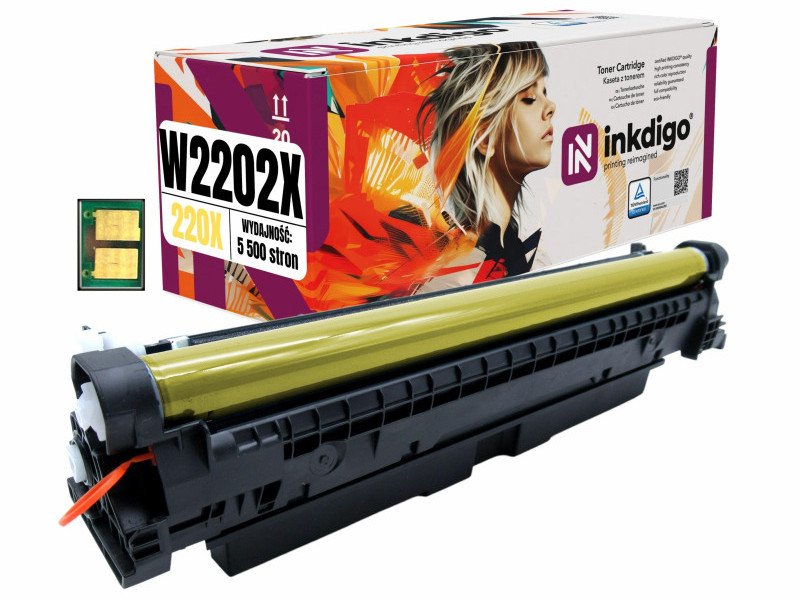 Toner INKDIGO do HP W2202X Yellow Chip 220X P
