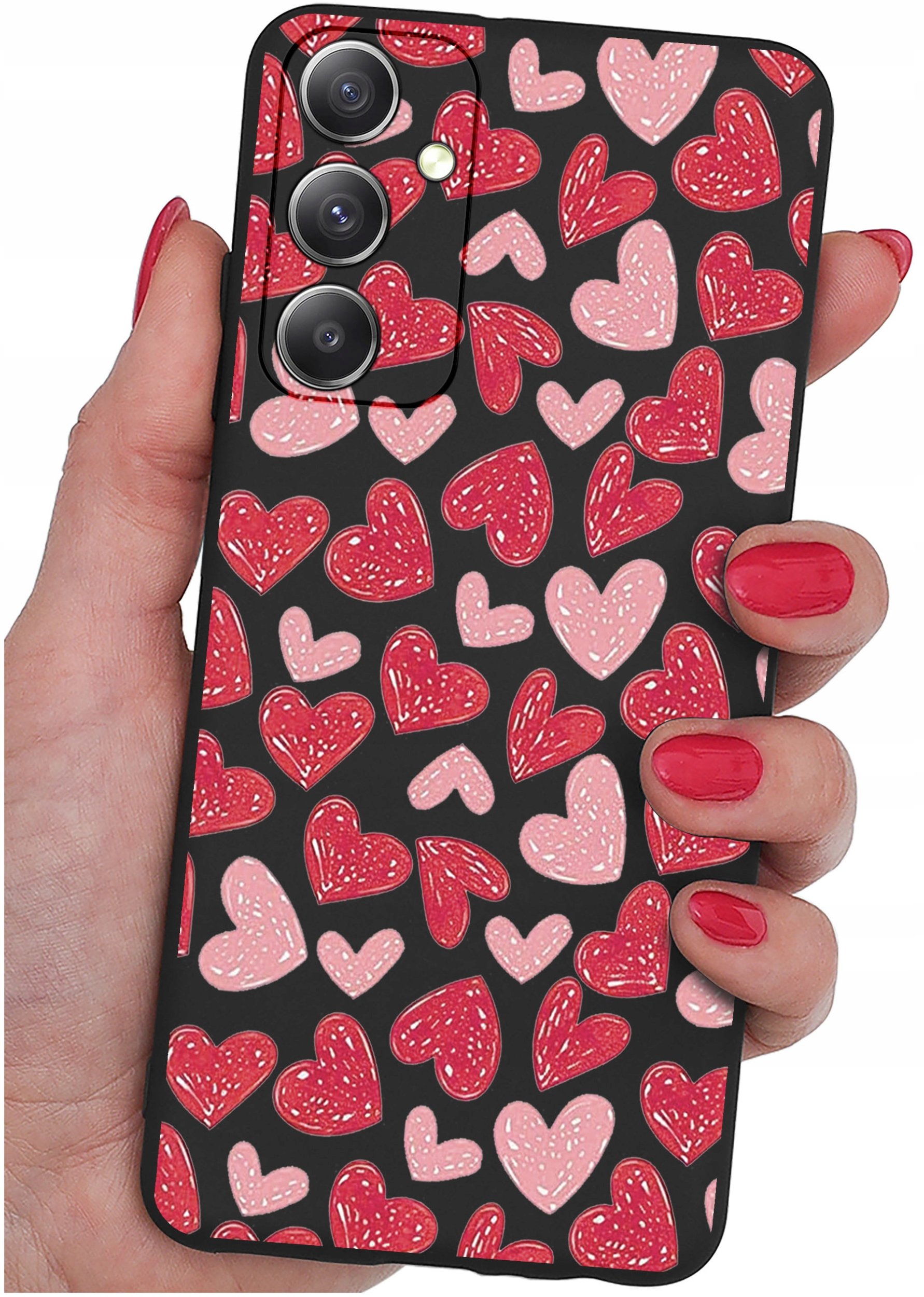 ETUI do Samsung Galaxy M23 5G WZORY |SILIKONOWE MATT CASE + SZKŁO 9H