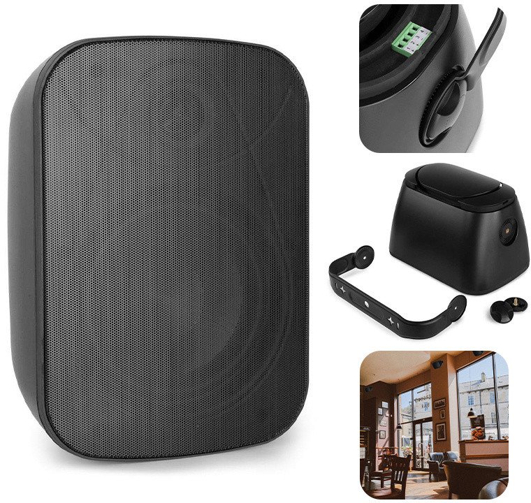 Głośnik 1szt BD50TB wewnętrzny / zewnętrzny do montażu na ścianie 5" 30W IP65/100V Bl one size