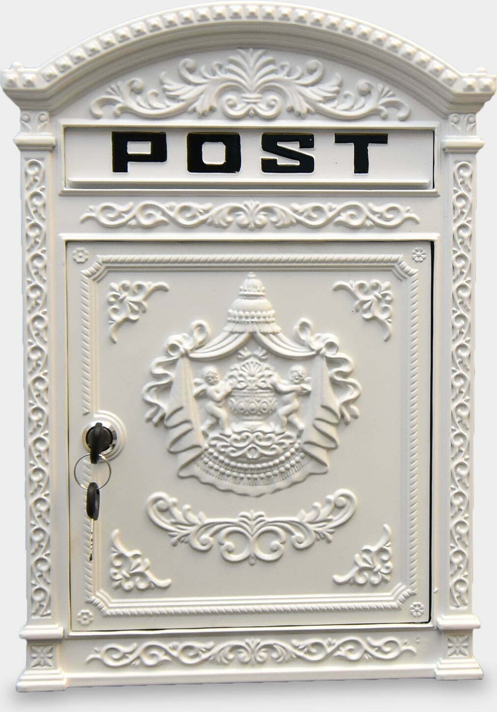 rzezbyzbrazu Rustykalna Skrzynka na Listy Biała