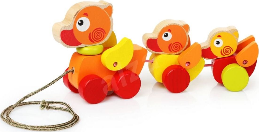 Cubika Zabawka do ciągnięcia - kaczuszki 18m+