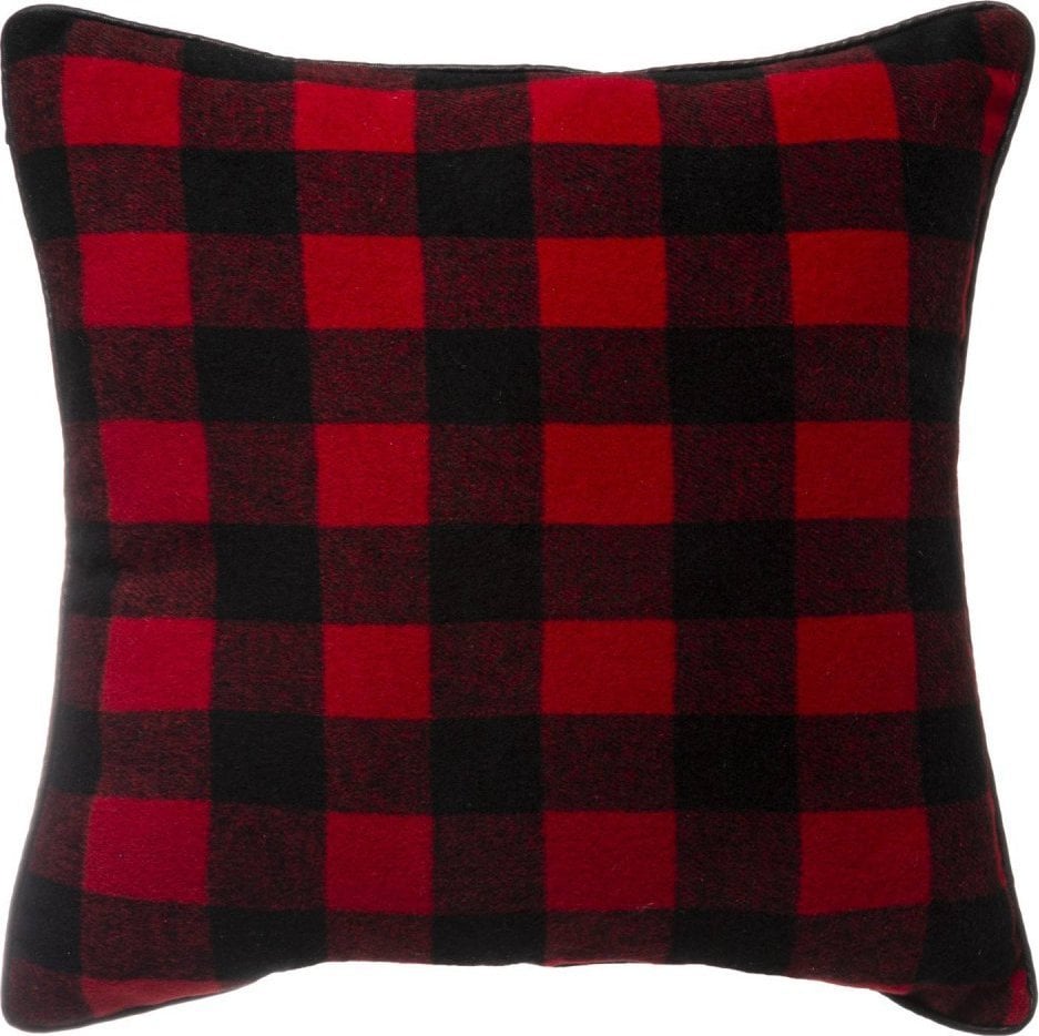 Bertoni-arco Poduszka w czerwoną kratę, poliester, 45 x 45 cm
