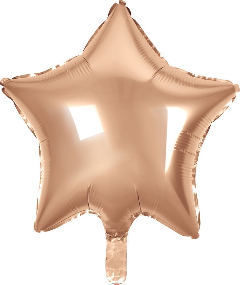 GoDan Balon foliowy GWIAZDA, różowo-złota 19 cali