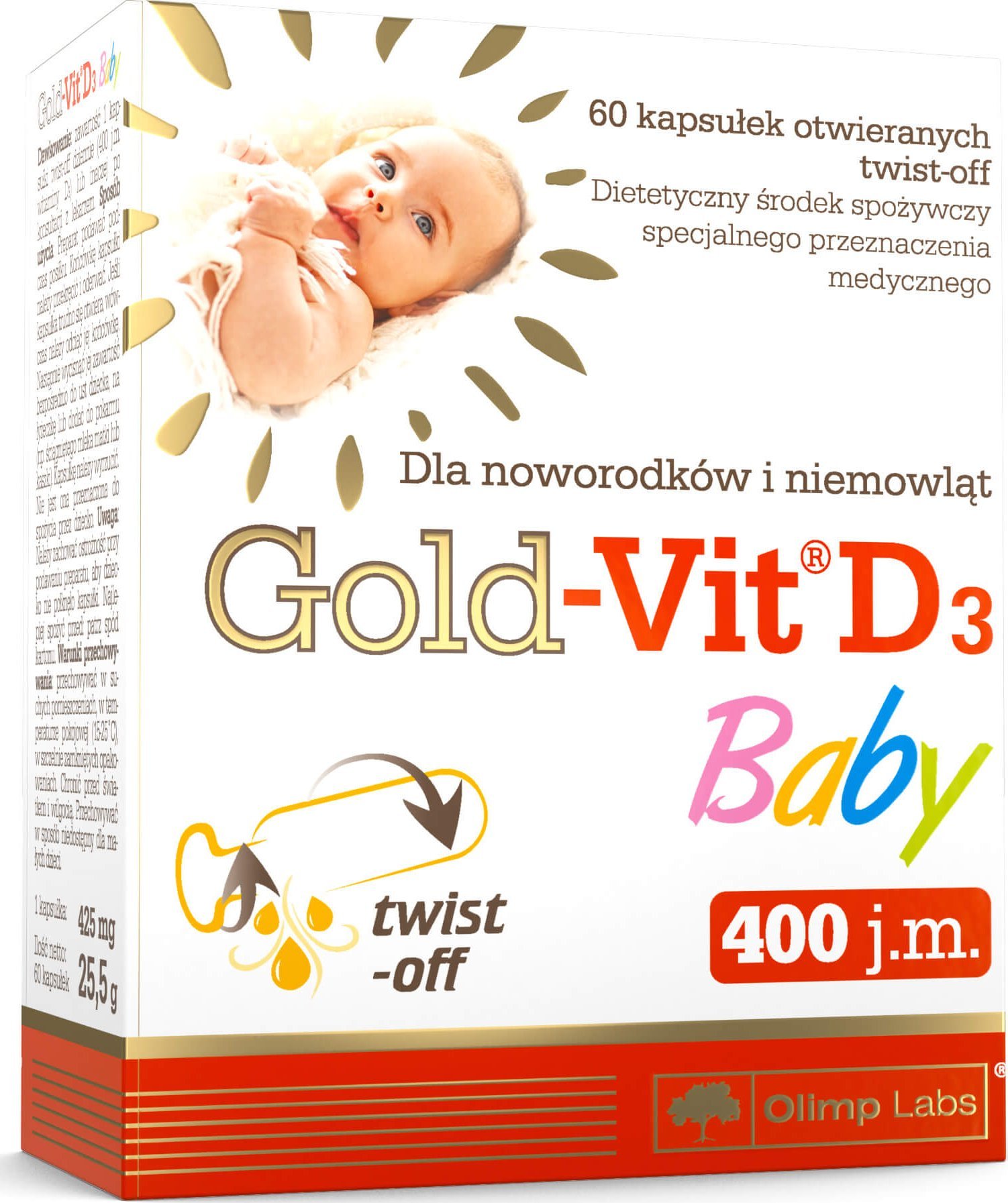 Olimp Gold-Vit D3 Baby - 60 Kapsułek