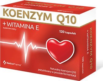 XENICO PHARMA Koenzym Q10 + Witamina E, 120 kapsułek - Długi termin ważności!