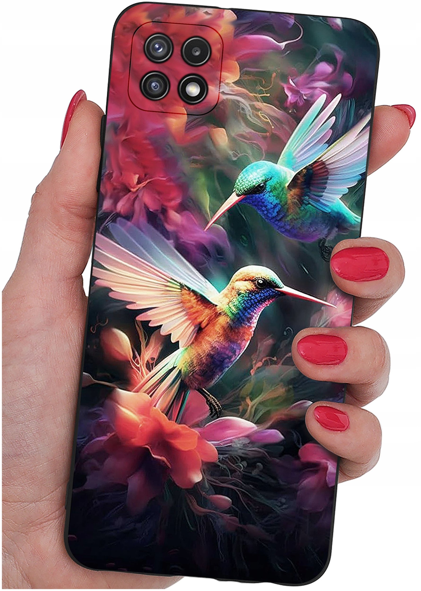 Etui do Samsung A22 5G WZORY |SILIKONOWE MATT CASE + SZKŁO 9H