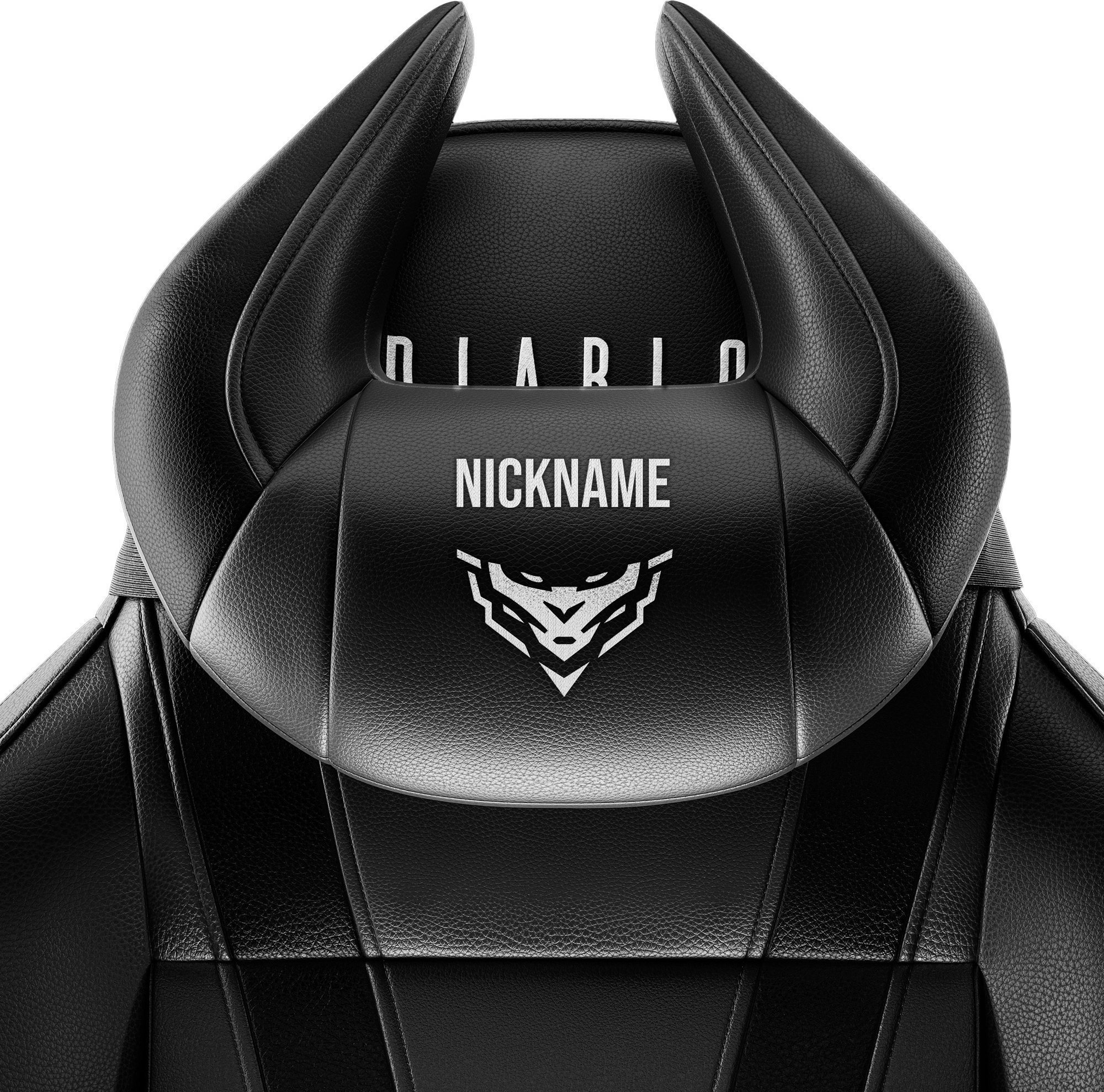 Diablo Poduszka zagłówek Diablo X-Horn ze spersonalizowanym haftem, czarna