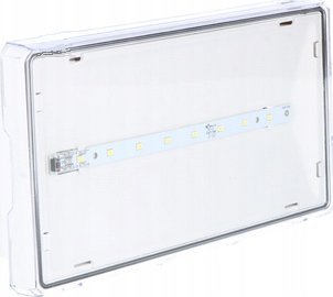 AWEX Oprawa awaryjna EXIT S IP65 LED 1W 3h dwuzadaniowa PT biała +PU34 ETS/1W/CSA/PT/WH