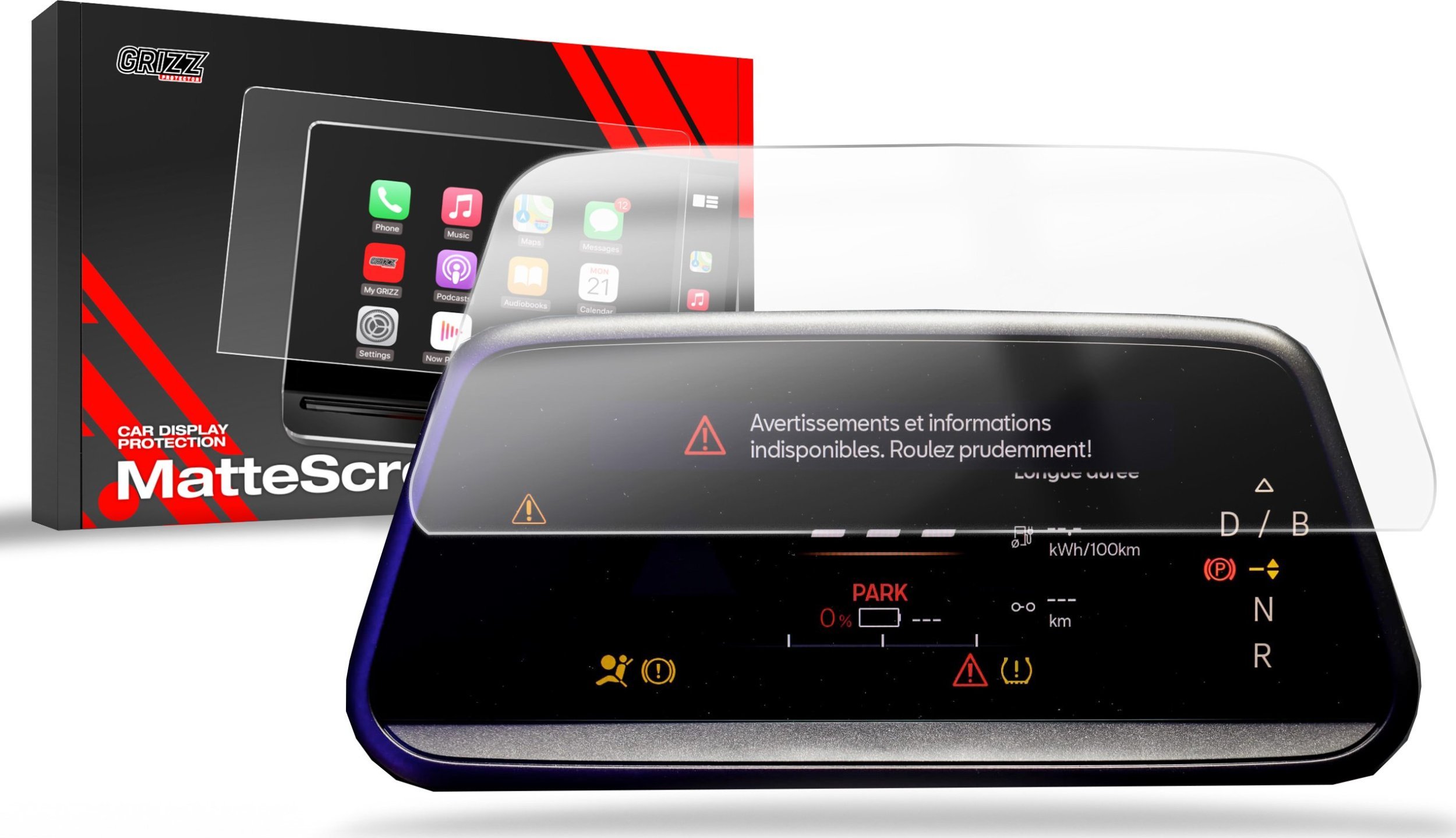 Folia matowa GrizzGlass CarDisplay Protection do Cupra Tavascan 5,3" (2025)