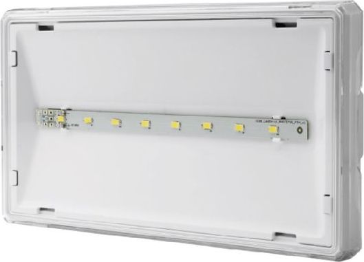 AWEX Oprawa awaryjna EXIT S IP65 ECO* LED 3W 310lm 1h jednozadaniowa biała ETS/3W/E/1/SE/PT/WH