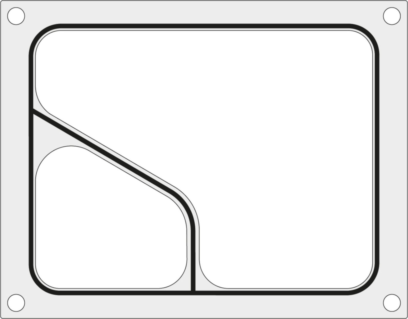 Hendi Matryca forma do zgrzewarki CAS CDS-01 na tackę dwudzielną COLT 227x178 mm - Hendi 805381 Matryca forma do zgrzewarki CAS CDS-01 na tackę dwudzi