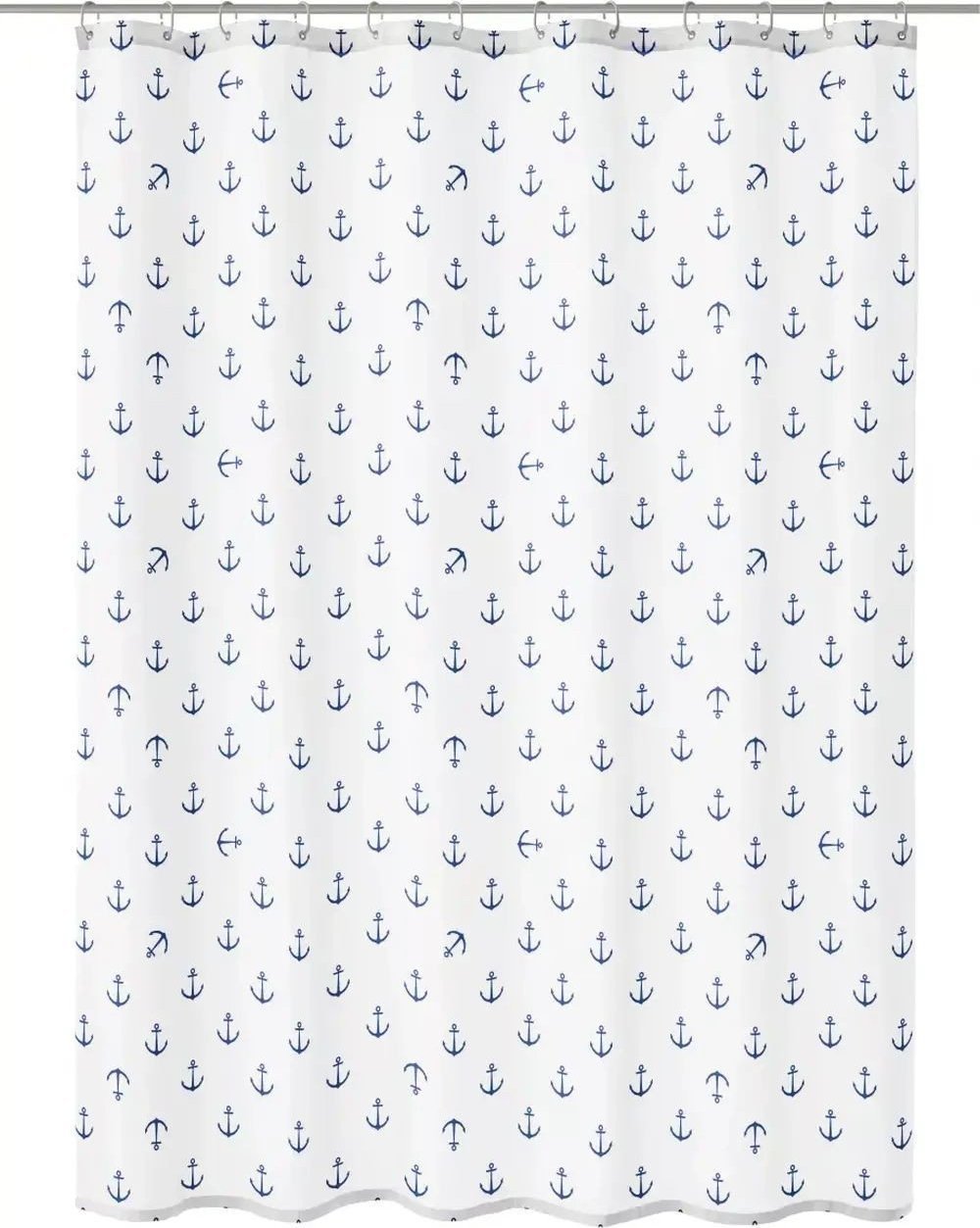 Kleine Wolke Kleine Wolke Anchor Tekstylna Zasłona prysznicowa niebieski 180x180 cm