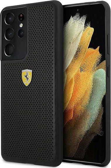 Ferrari FESPEHCS21LBK S21 Ultra G996 czarny/black hardcase On Track Perforated