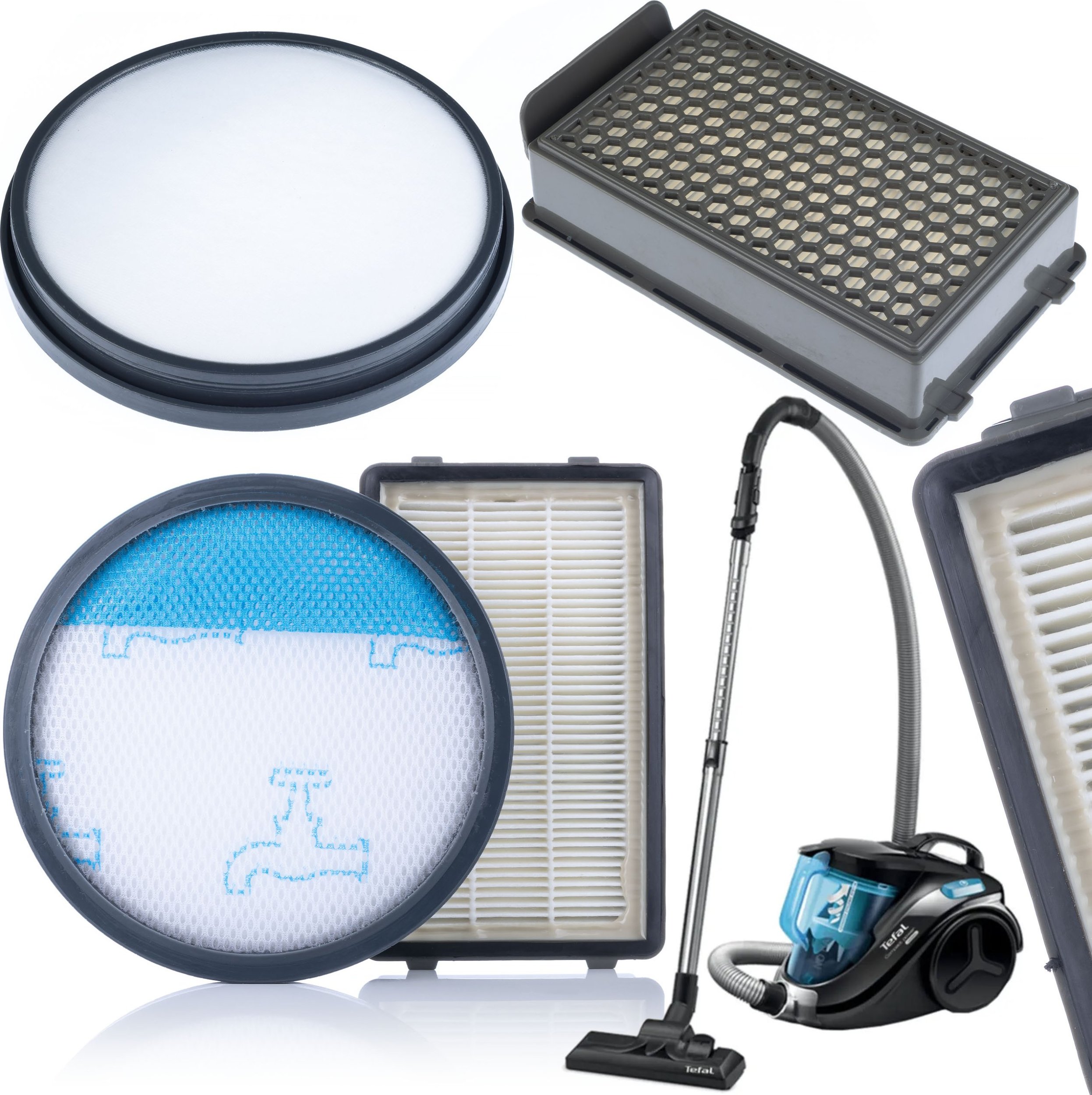 Rosfix 4X FILTR DO ODKURZACZA TEFAL ROWENTA RO371 COMPACT POWER TW371 RO372 RO373