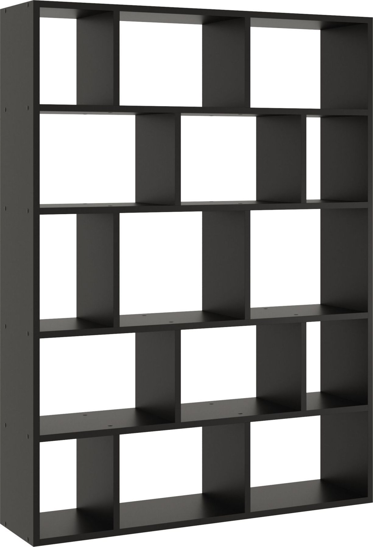 Tyletegotu Duży regał wiszący, półka ścienna, 105x18x141 cm, czarny, mat