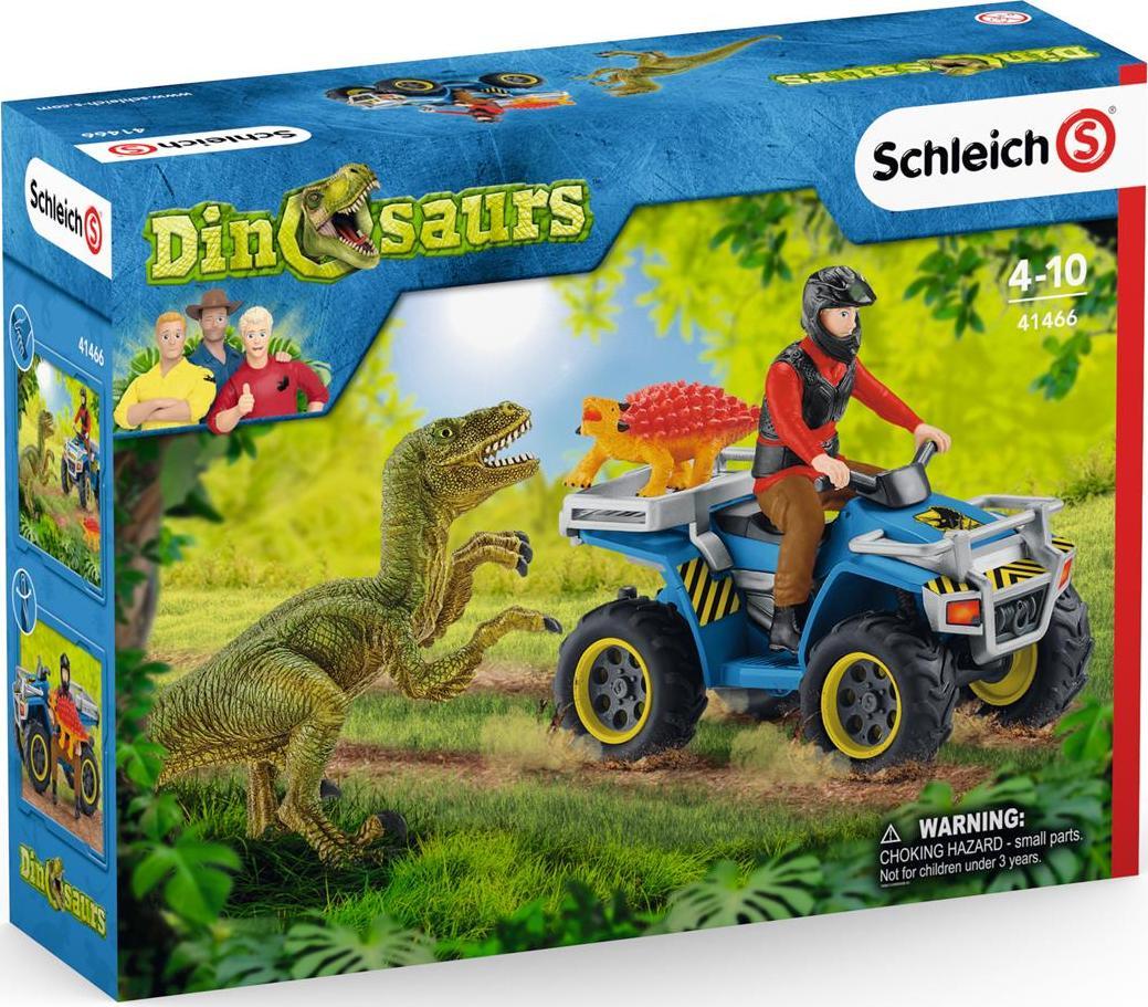 Figurka Schleich Ucieczka quadem przed welociraptorem SLH41466