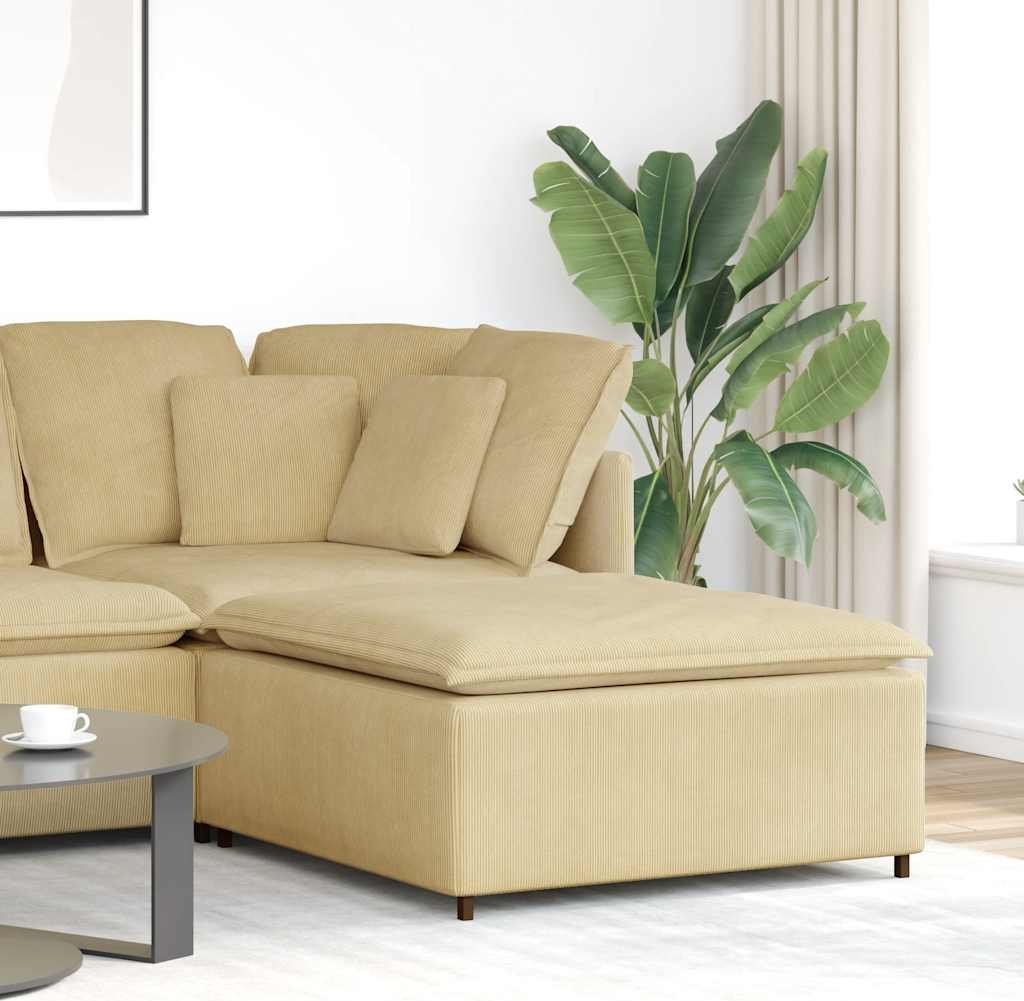 vidaXL Podnóżek do sofy modułowej moduł Jasnozielony Szary