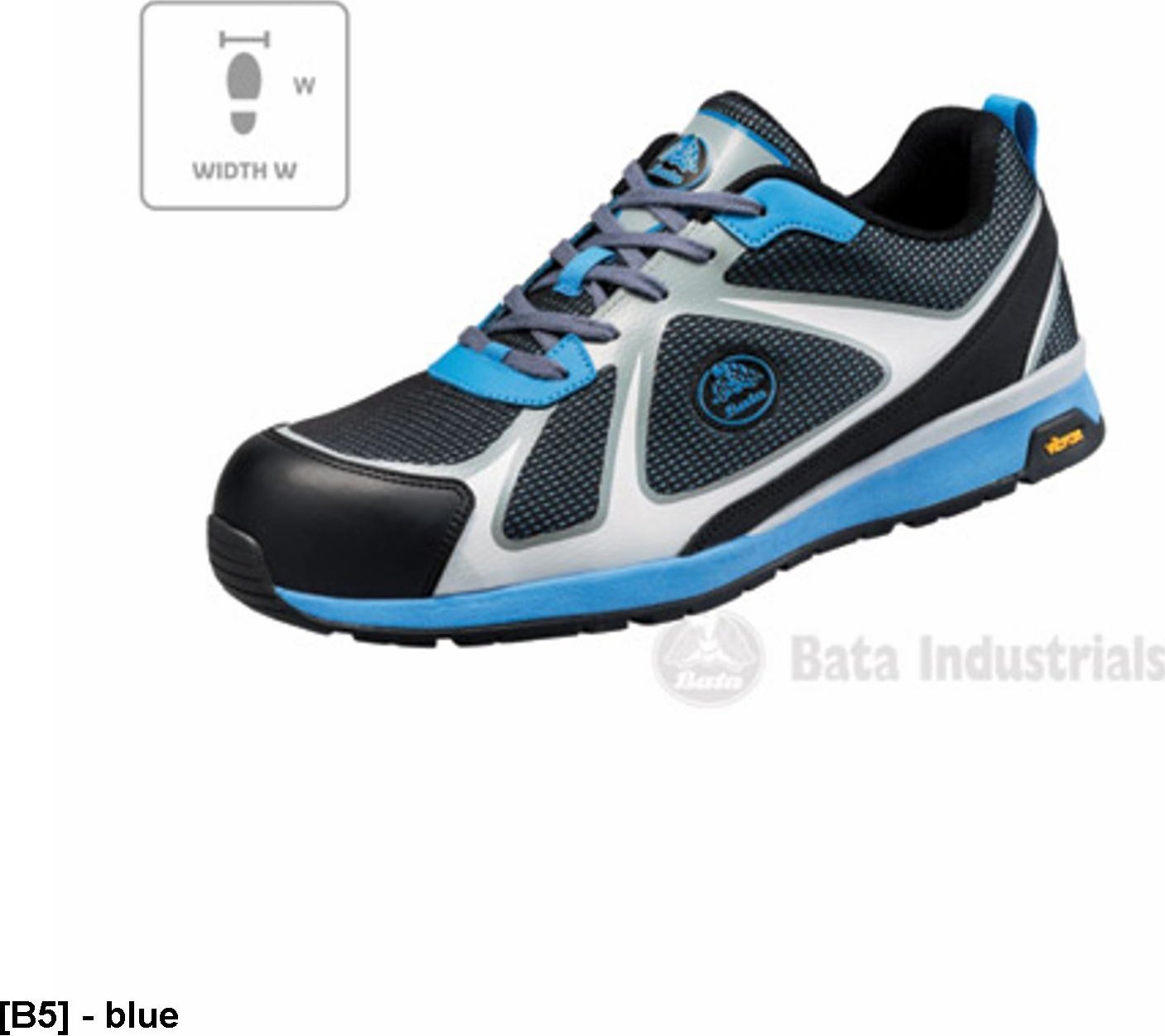 BATAINDUSTRIALS Bright 021 W B20 - ADLER - Półbuty unisex, Vibram, nie zawiera metalu, antystatyczne, kompozytowa wkładka, kompozytowy podnosek 36