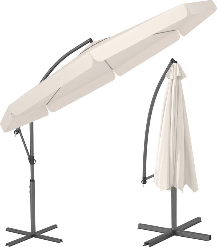 Funfit Parasol Ogrodowy na wysięgniku bocznym, składany