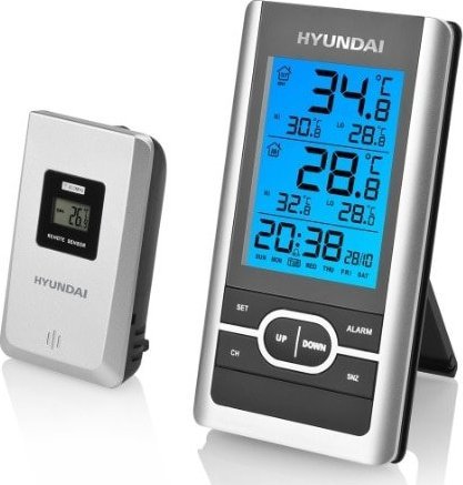 Stacja pogodowa Hyundai Stacja pogody Hyundai WS1070S srebrna