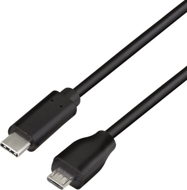 Kabel USB LogiLink USB-C - micro-B 1 m Czarny (CU0197)