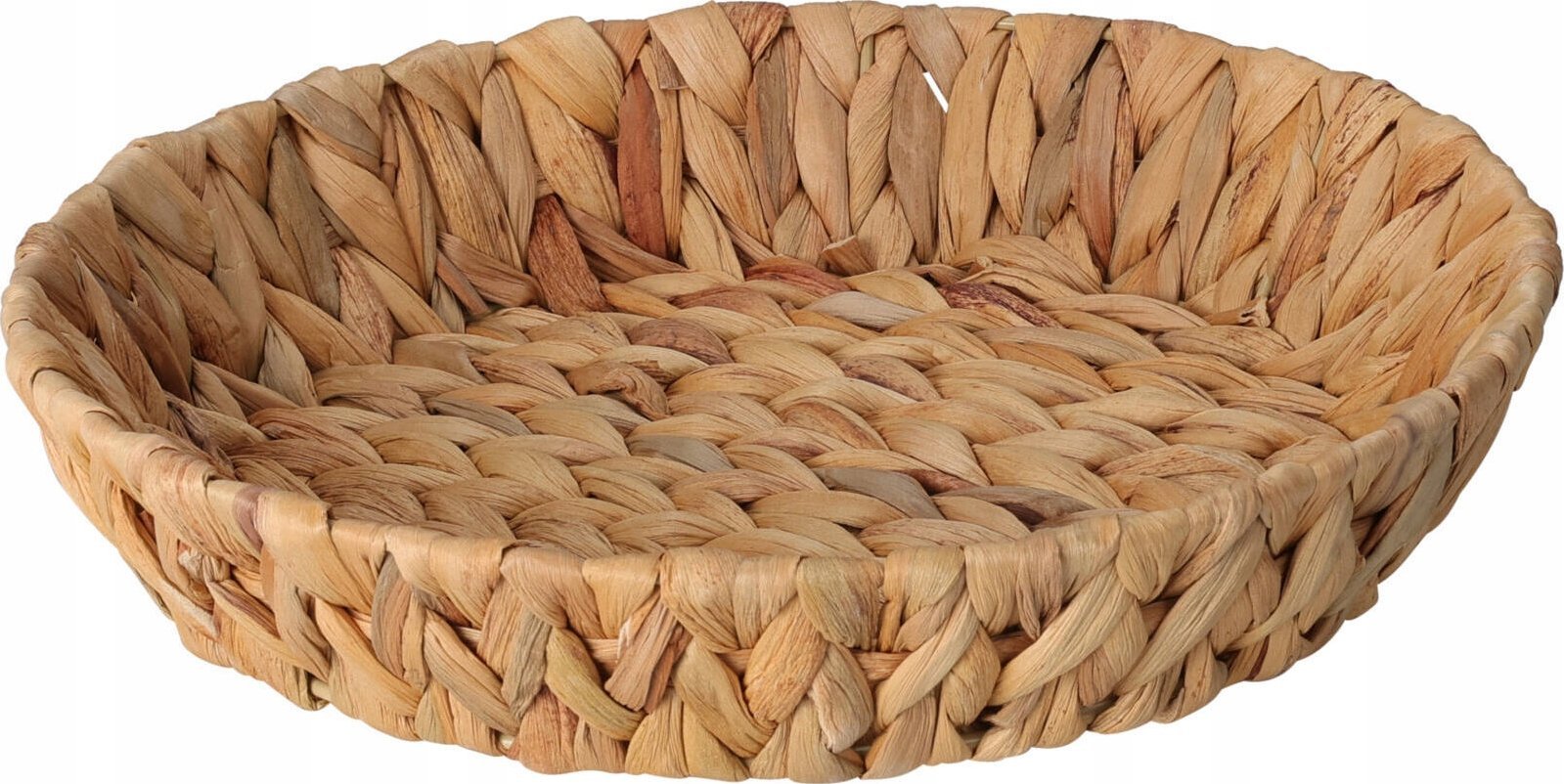 Home Styling Collection Kosz okrągły pleciony z hiacyntu wodnego BRAID, Ø 30 cm