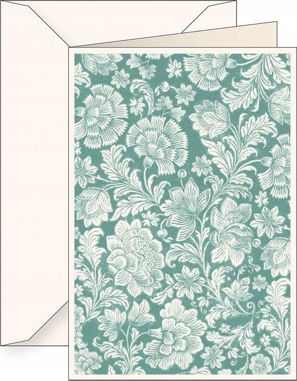 Teka Karnet B6 + koperta 6133 Turkusowe goĽdziki