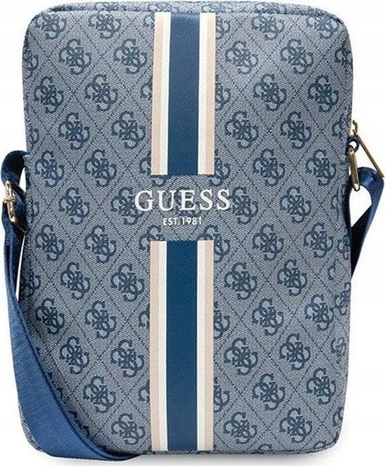 Etui na tablet Guess Guess 4G Stripes Tablet Bag - Torba na tablet 10" (Niebieski)