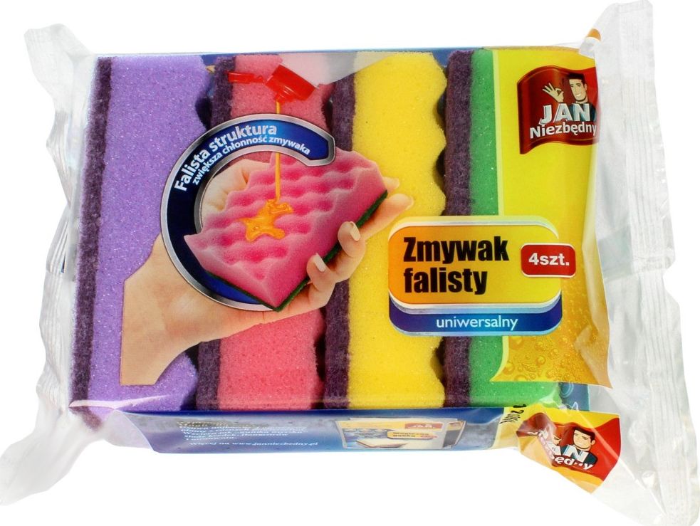JAN Niezbędny SAR*JAN NZ ZMYWAK FALISTY 4 SZT.&