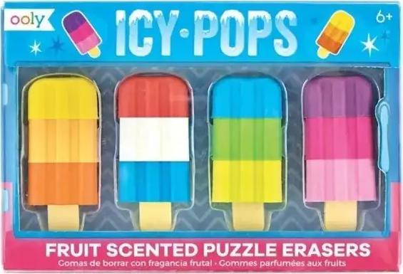 Kolorowe Baloniki Gumki do ścierania Lody na patyku