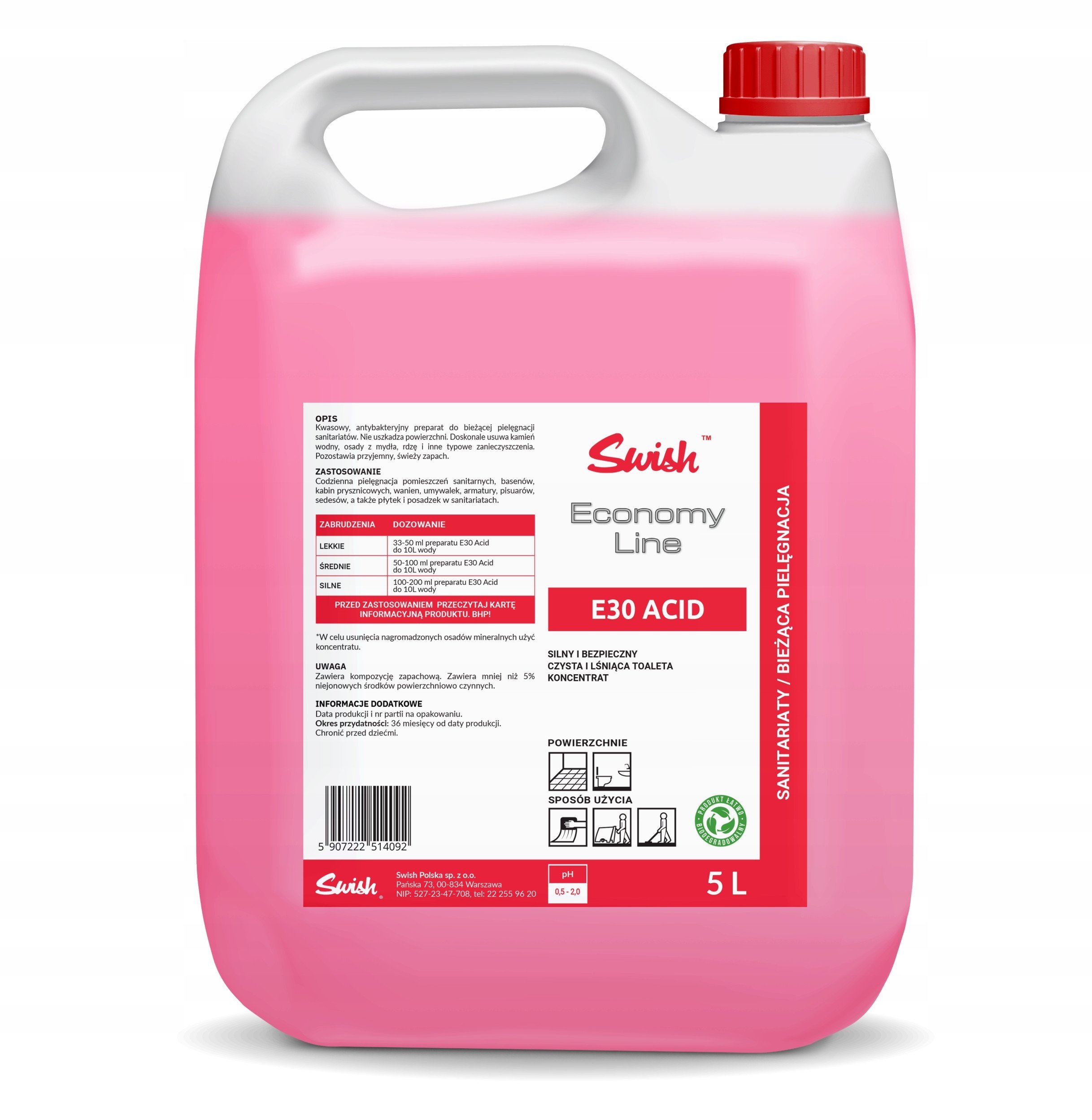 Swish E30 Preparat do czyszczenia łazienek 5 l