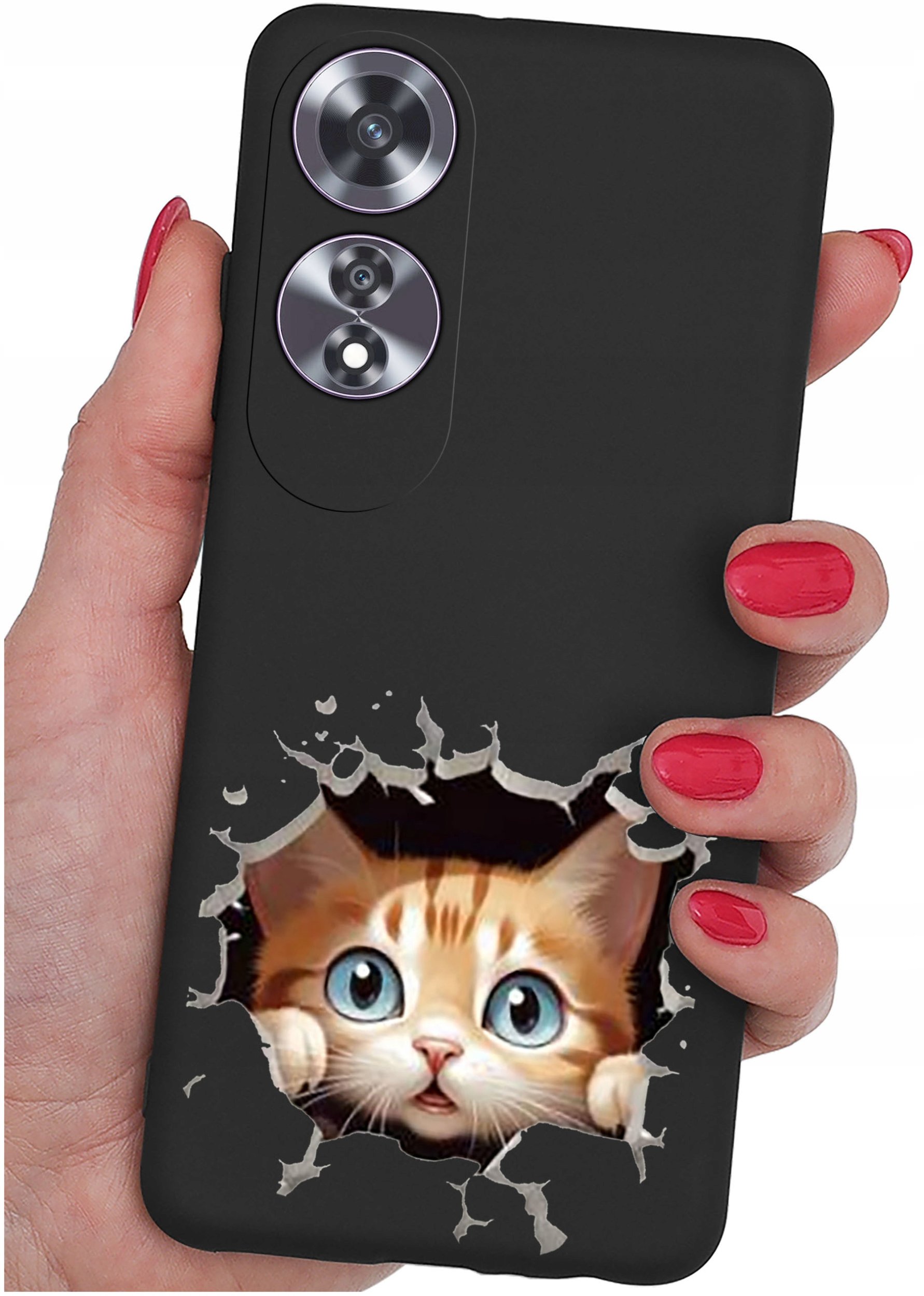 Etui do Oppo A60 4G WZORY |SILIKONOWE MATT CASE + SZKŁO 9H